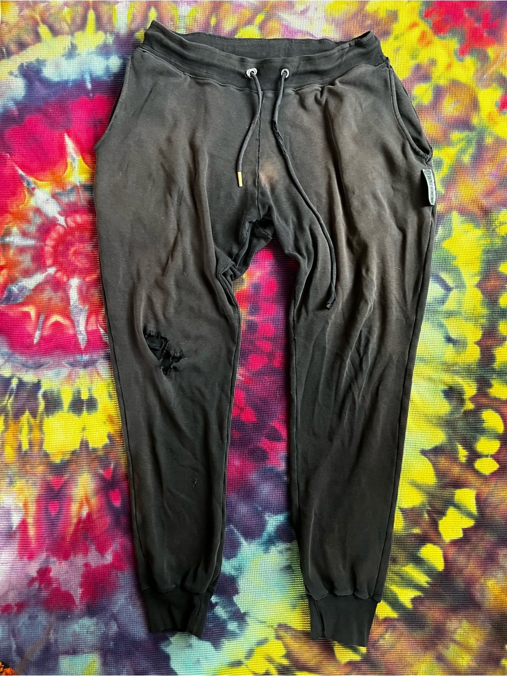 Tattered Organic Cotton Grunge Skater Pants